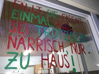 Fensterbild des Kindergarten St. Josef