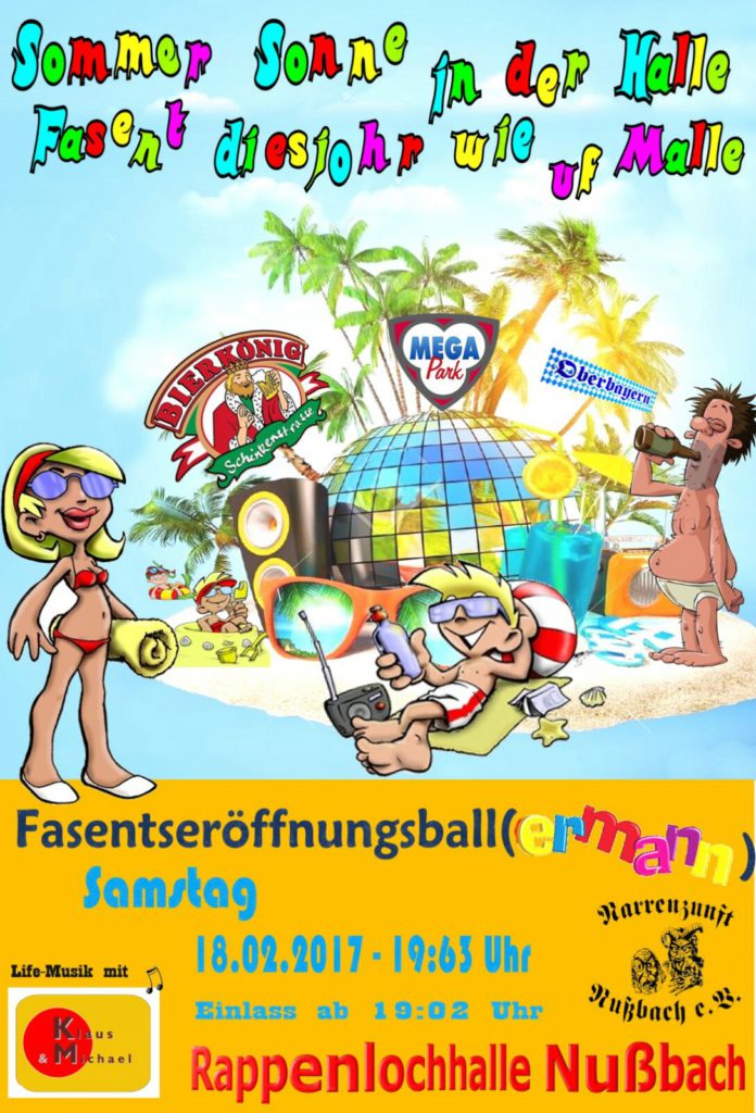 Flyer Fasentseröffnung 2017